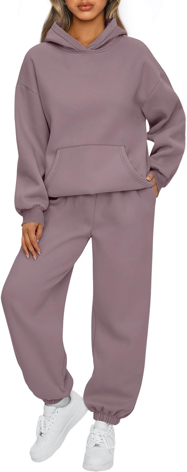AUTOMET Womens 2 Piece Lounge Sweat Sets Fall Fashion Matching Sweatsuits