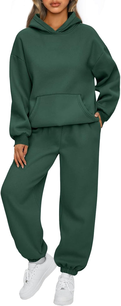 AUTOMET Womens 2 Piece Lounge Sweat Sets Fall Fashion Matching Sweatsuits