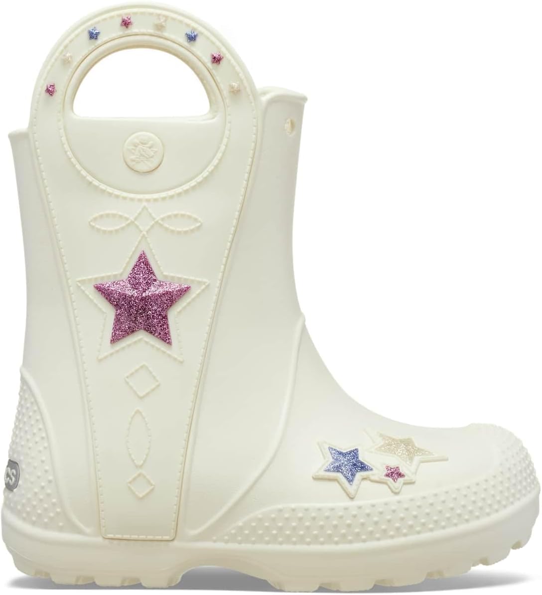 Crocs Kids' Handle It Rain Boots | Waterproof Slip On Shoes | Kids' Rain Boots