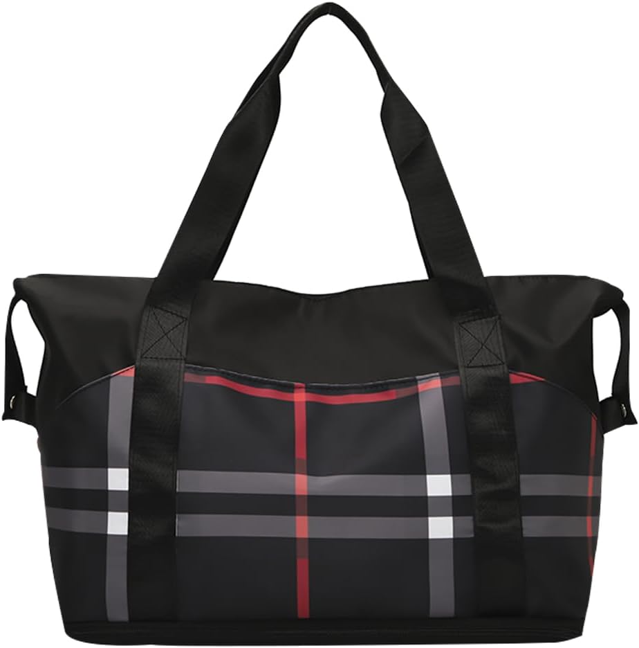 Women Travel Duffel, Large Expandable Weekender Carry-on Tote