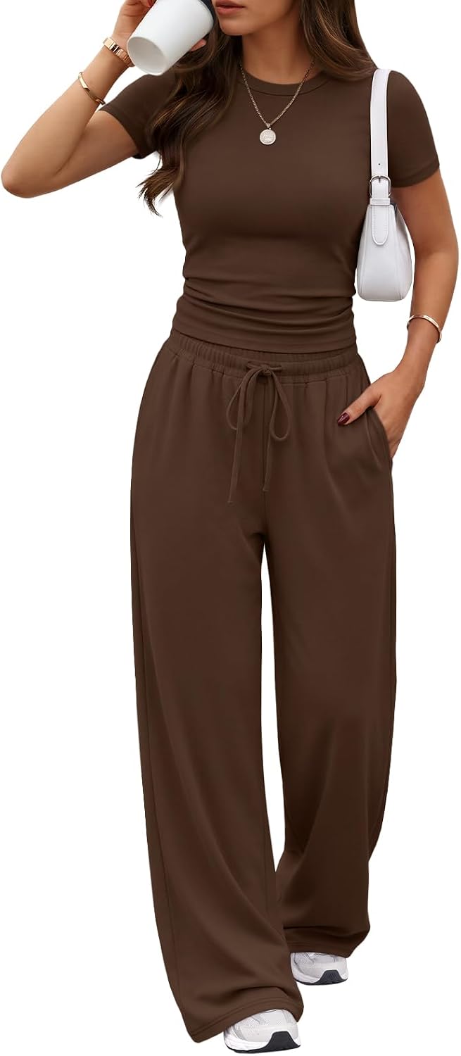 Trendy Queen Women's 2 Piece Matching Summer Lounge Set with Pockets