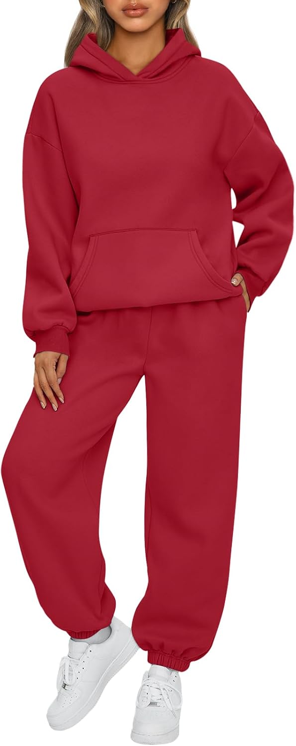 AUTOMET Womens 2 Piece Lounge Sweat Sets Fall Fashion Matching Sweatsuits
