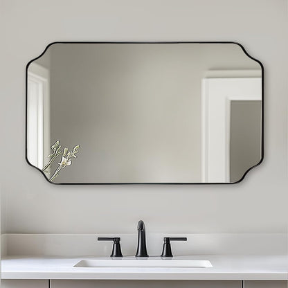 Andy Star Unique Rectangle Wall Mirror, 24"X32"