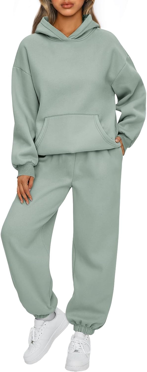 AUTOMET Womens 2 Piece Lounge Sweat Sets Fall Fashion Matching Sweatsuits