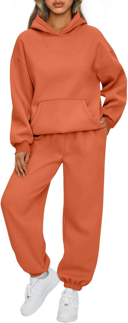 AUTOMET Womens 2 Piece Lounge Sweat Sets Fall Fashion Matching Sweatsuits