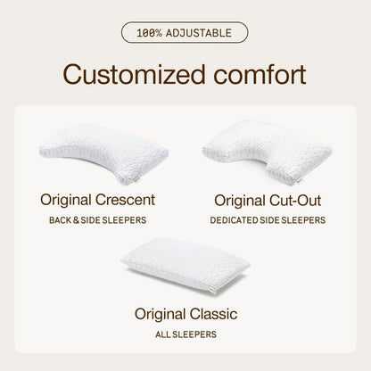 Coop Home Goods Original Adjustable Pillow, Queen Size Bed Pillows