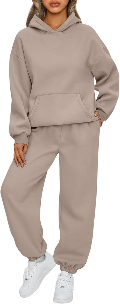 AUTOMET Womens 2 Piece Lounge Sweat Sets Fall Fashion Matching Sweatsuits