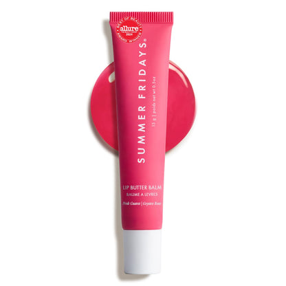 Summer Fridays Lip Butter Balm - Moisturizing Lip Gloss for Instant Shine + Sheer Color