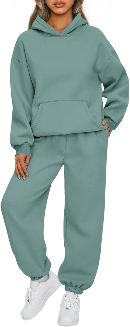 AUTOMET Womens 2 Piece Lounge Sweat Sets Fall Fashion Matching Sweatsuits