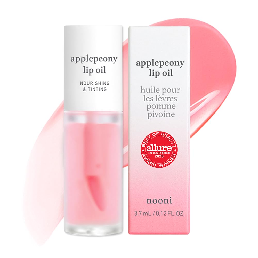 NOONI Korean Lip Oil - Applepeony - pH Color-Changing Plumping Lip Gloss