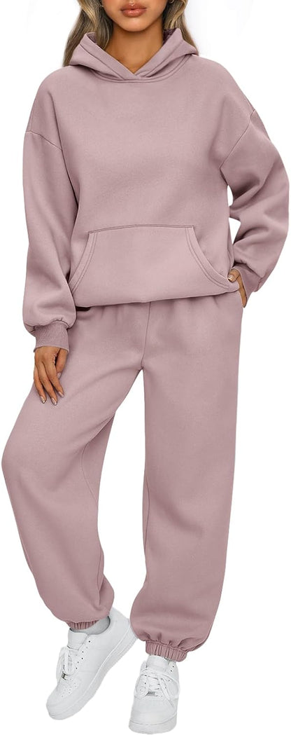 AUTOMET Womens 2 Piece Lounge Sweat Sets Fall Fashion Matching Sweatsuits