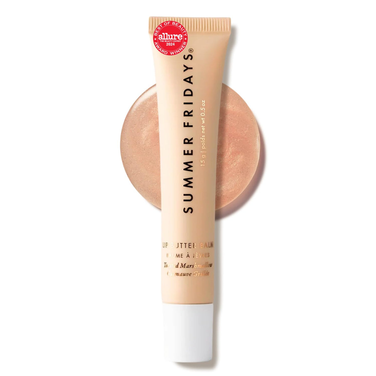Summer Fridays Lip Butter Balm - Moisturizing Lip Gloss for Instant Shine + Sheer Color