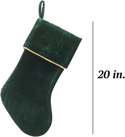 Etistta Classic 20 inch Velvet Christmas Stockings