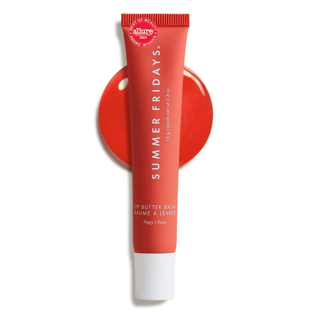 Summer Fridays Lip Butter Balm - Moisturizing Lip Gloss for Instant Shine + Sheer Color