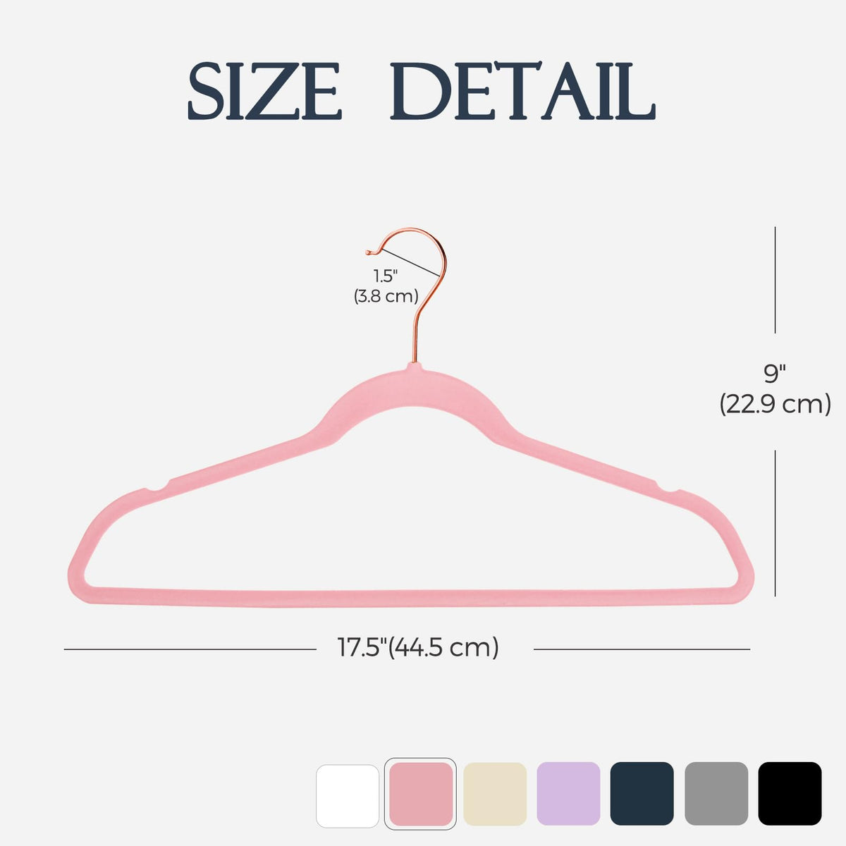 House Day Black Velvet Hangers 60 Pack