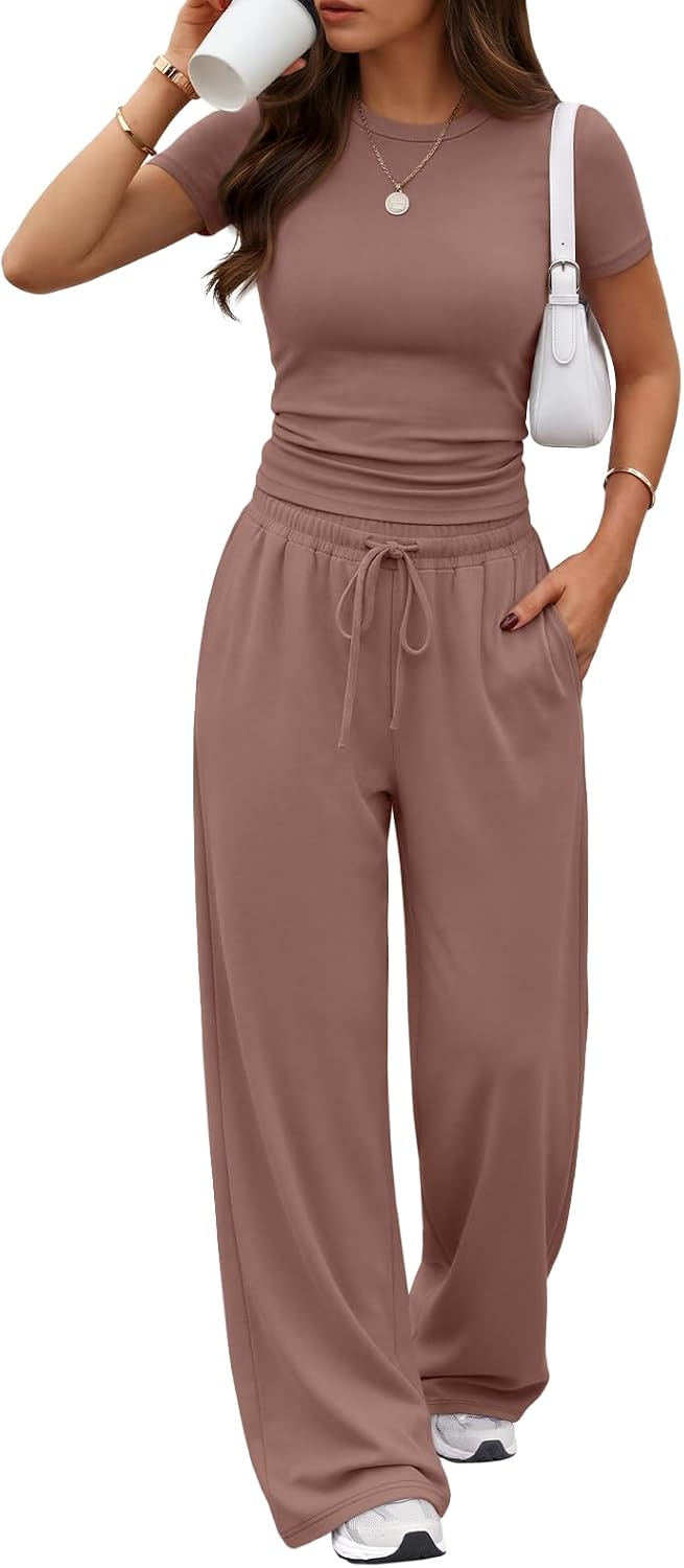 Trendy Queen Women's 2 Piece Matching Summer Lounge Set with Pockets