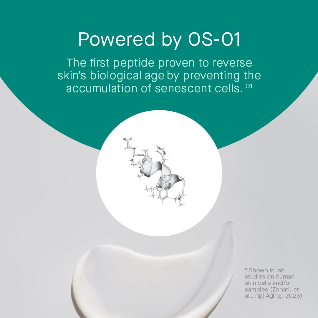 Oneskin Face Os-01 Peptide Topical Supplement | Skin Longevity Age Reversal Moisturizer | Safe for Sensitive Skin, Fragrance-Free