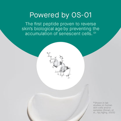 Oneskin Face Os-01 Peptide Topical Supplement | Skin Longevity Age Reversal Moisturizer | Safe for Sensitive Skin, Fragrance-Free