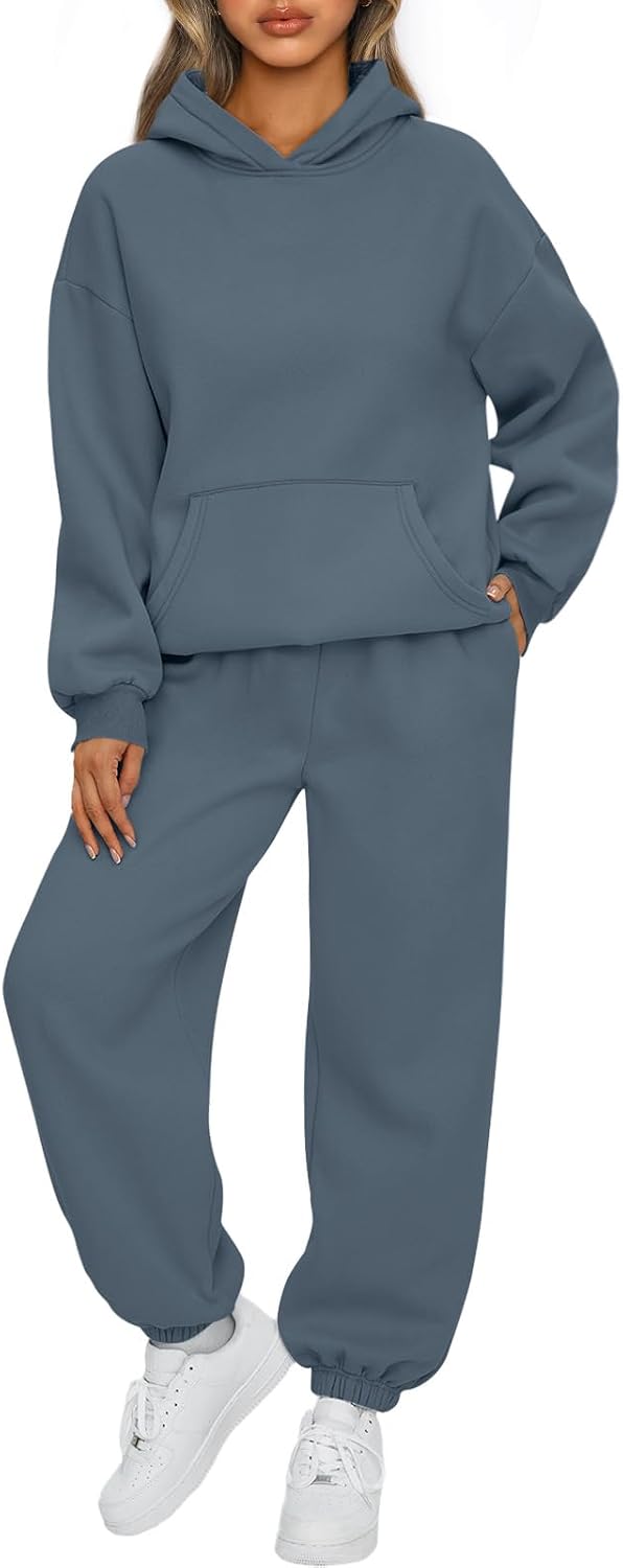 AUTOMET Womens 2 Piece Lounge Sweat Sets Fall Fashion Matching Sweatsuits