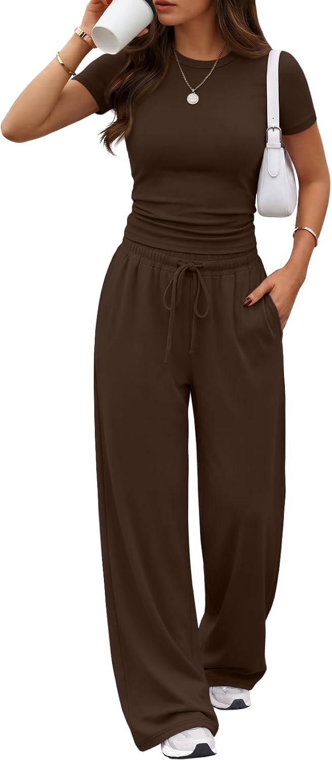 Trendy Queen Women's 2 Piece Matching Summer Lounge Set with Pockets