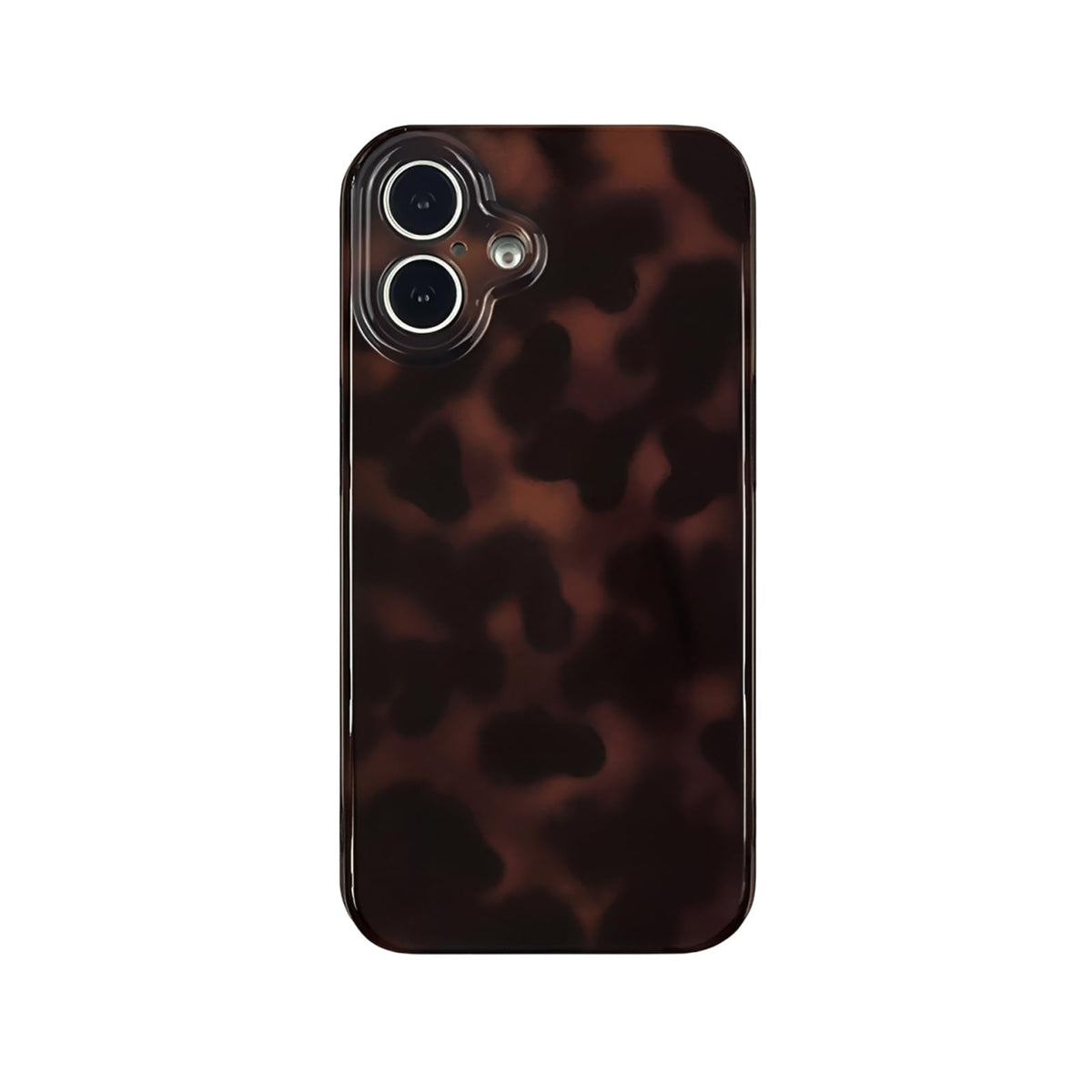 Aesthetic Tortoise Shell Phone Case for iPhone 17 Pro 6.3in,Retro Cool Girl Leopard Print Brown Amber Trendy Full Camera Protective Cover for iPhone 17pro 6.3"