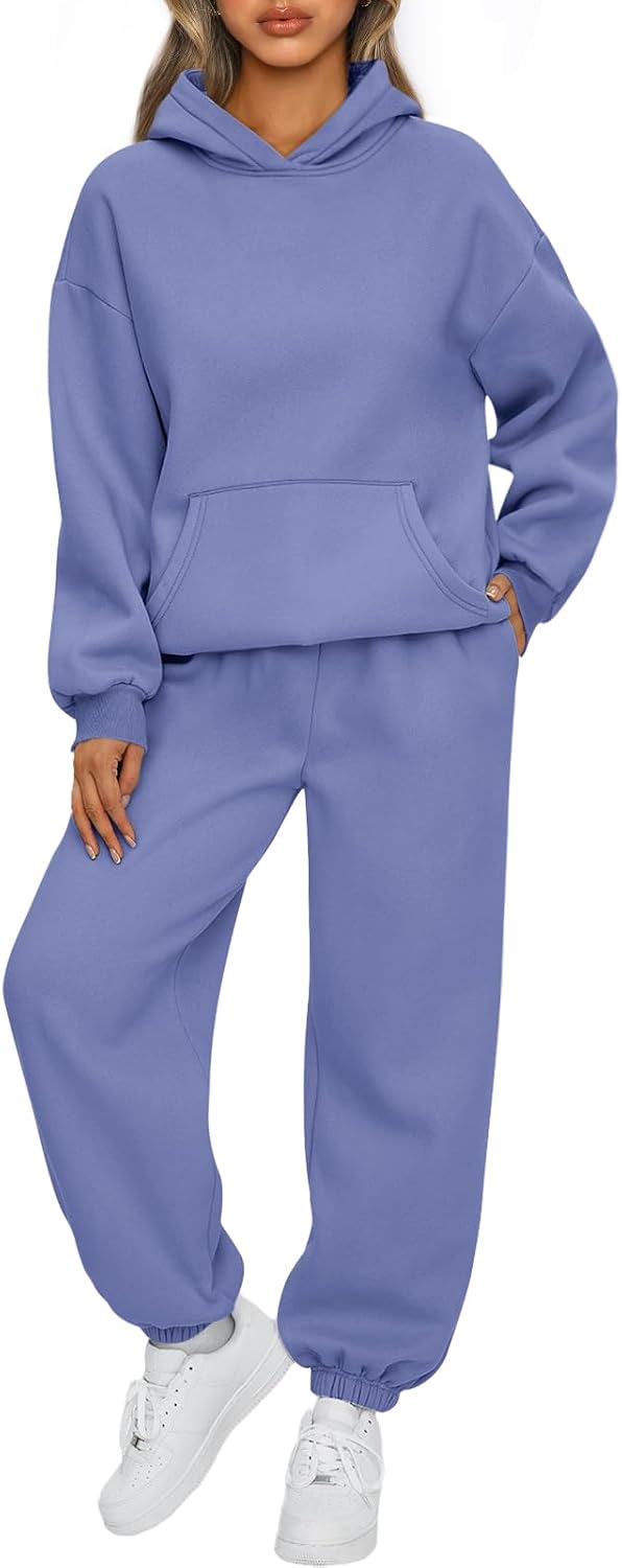 AUTOMET Womens 2 Piece Lounge Sweat Sets Fall Fashion Matching Sweatsuits