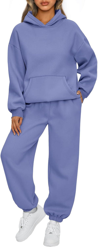 AUTOMET Womens 2 Piece Lounge Sweat Sets Fall Fashion Matching Sweatsuits