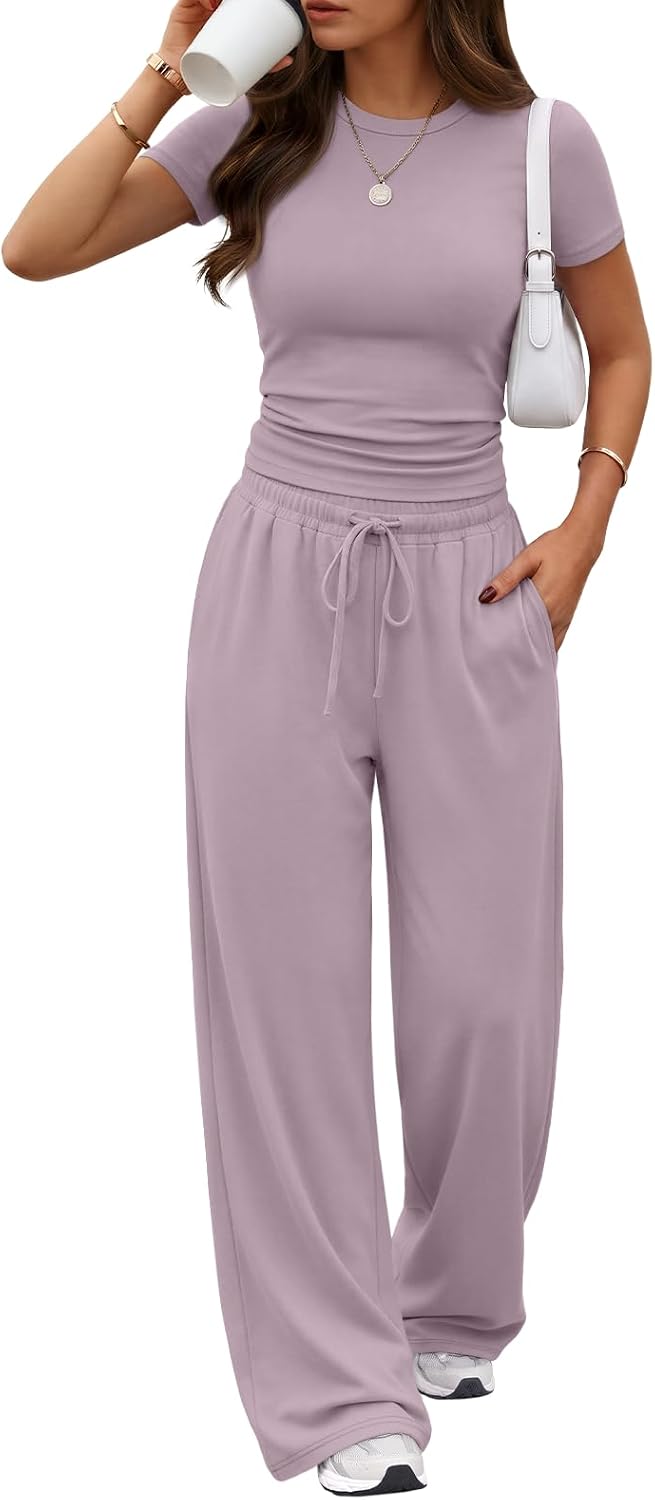 Trendy Queen Women's 2 Piece Matching Summer Lounge Set with Pockets