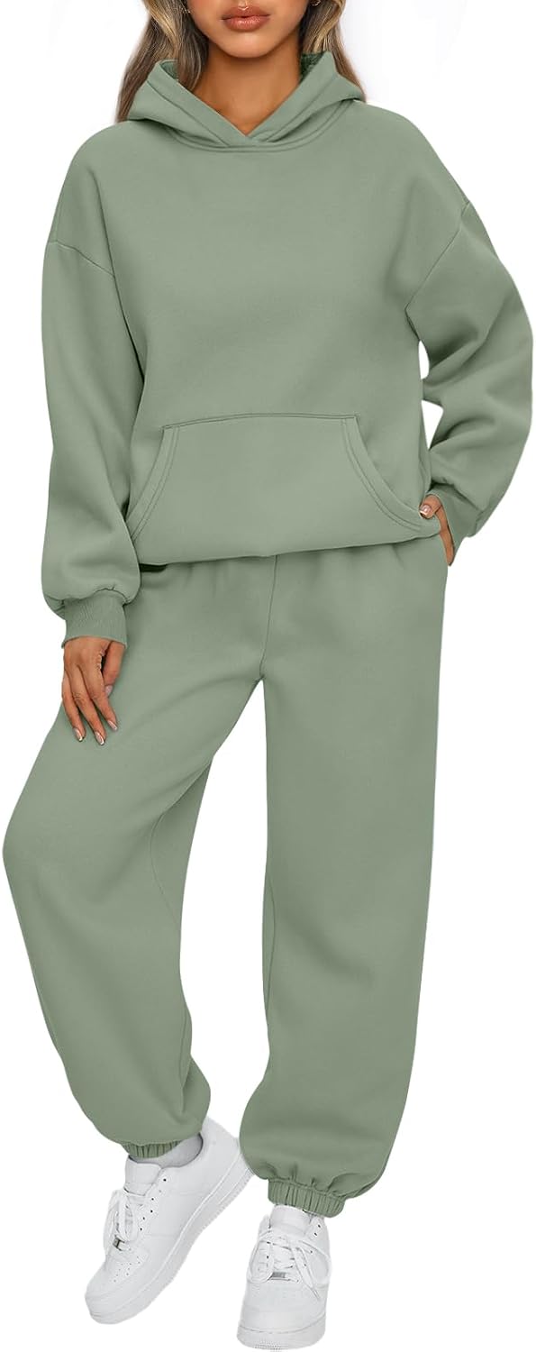 AUTOMET Womens 2 Piece Lounge Sweat Sets Fall Fashion Matching Sweatsuits