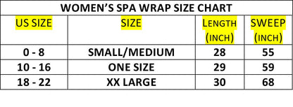 BY LORA Polka Dot Cotton Womens Terry Velour Spa Wrap Towel
