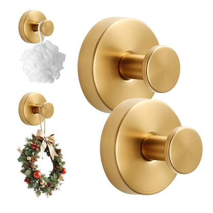 2 Packs Suction Cup Hooks, Waterproof No-Drill