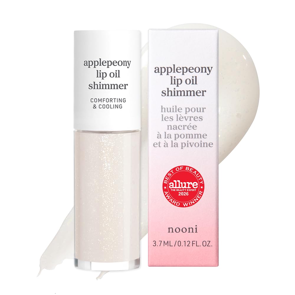 NOONI Korean Lip Oil - Applepeony - pH Color-Changing Plumping Lip Gloss