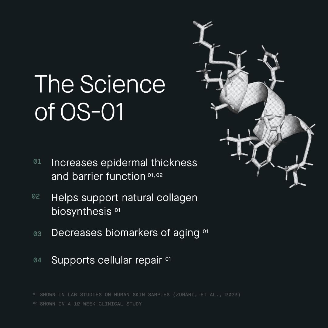 Oneskin Face Os-01 Peptide Topical Supplement | Skin Longevity Age Reversal Moisturizer | Safe for Sensitive Skin, Fragrance-Free