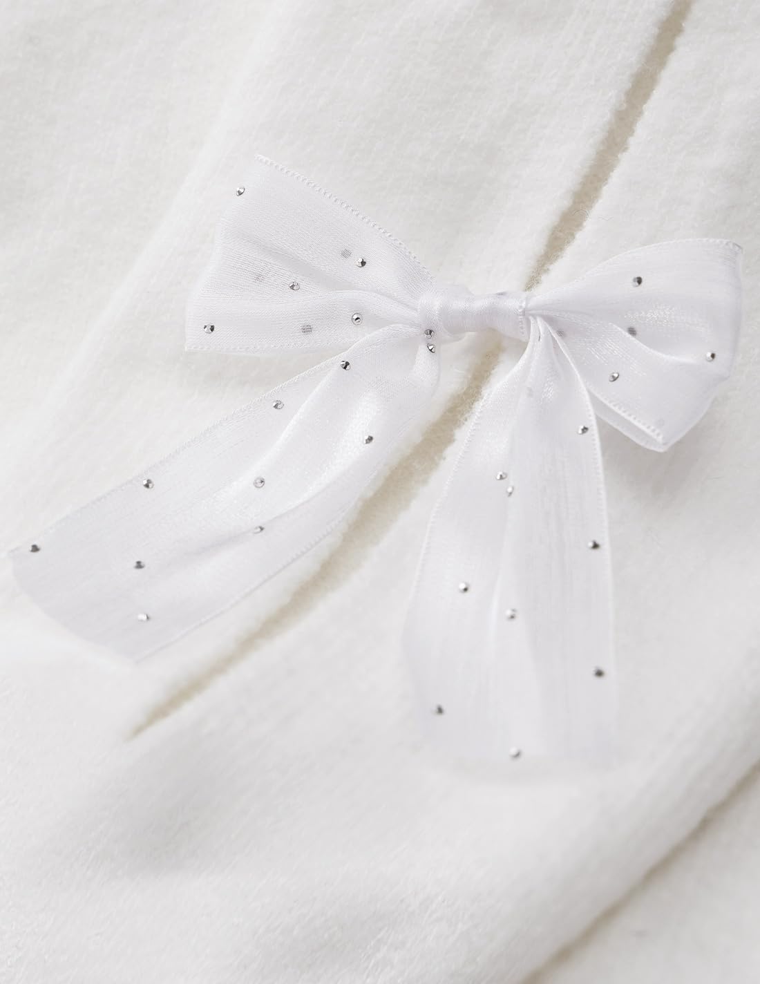 ZESICA Cute Bow Long Sleeve Oversized Sweaters