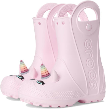 Crocs Kids' Handle It Rain Boots | Waterproof Slip On Shoes | Kids' Rain Boots