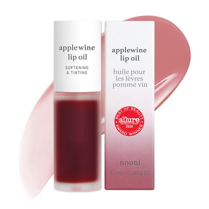 NOONI Korean Lip Oil - Applepeony - pH Color-Changing Plumping Lip Gloss
