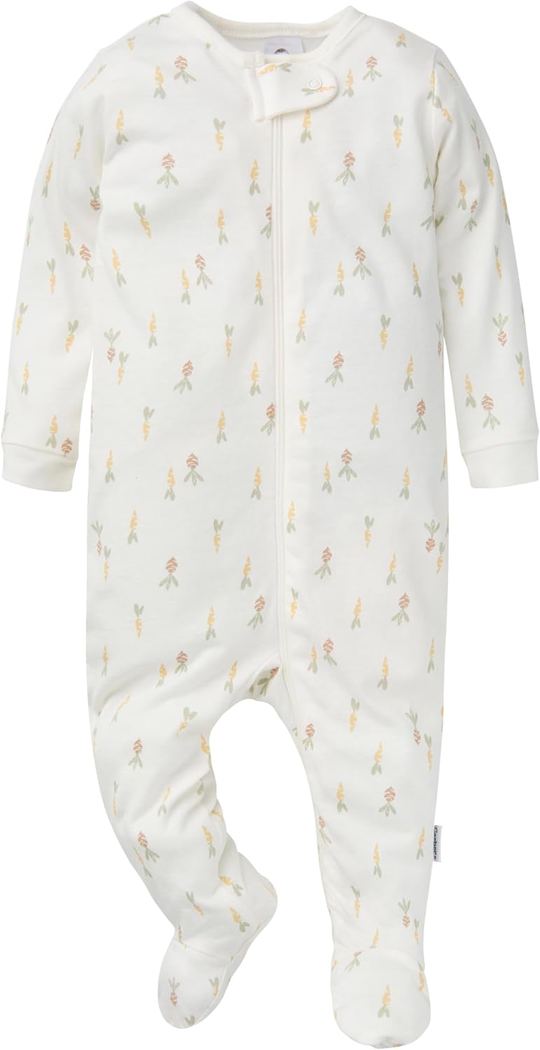 Gerber Baby Girls 4-Pack Sleep 'N Play Footie