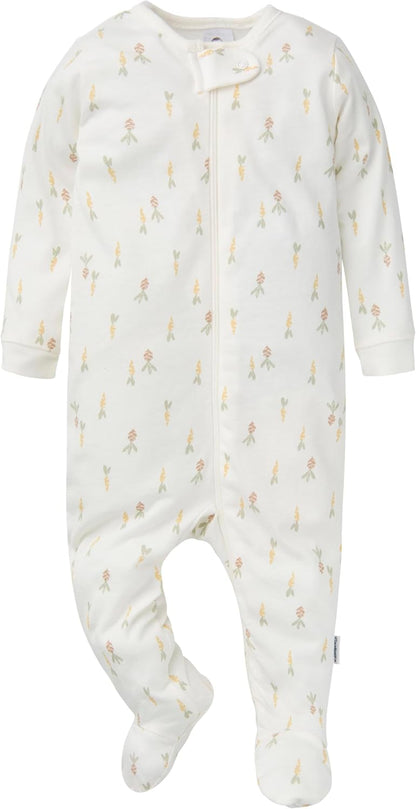 Gerber Baby Girls 4-Pack Sleep 'N Play Footie