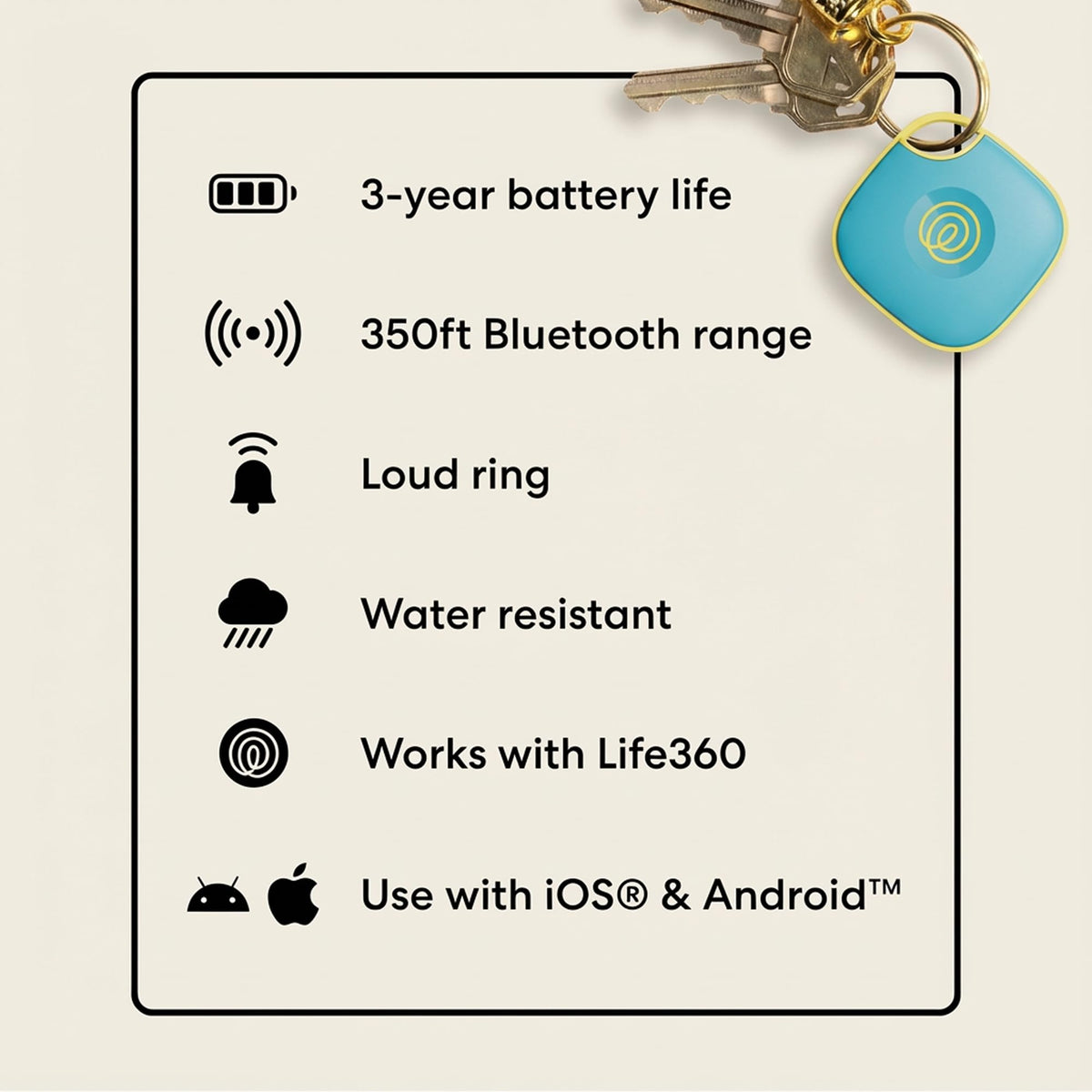 Life360 Tile - Bluetooth Tracker