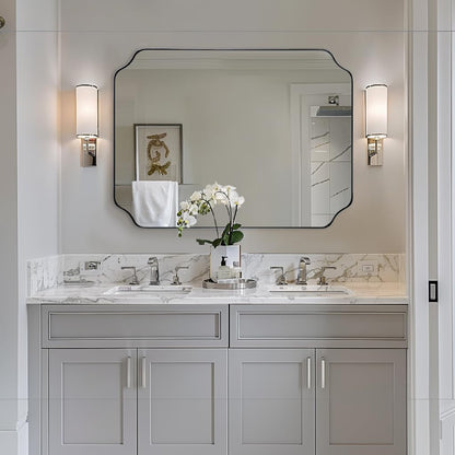 Andy Star Unique Rectangle Wall Mirror, 24"X32"