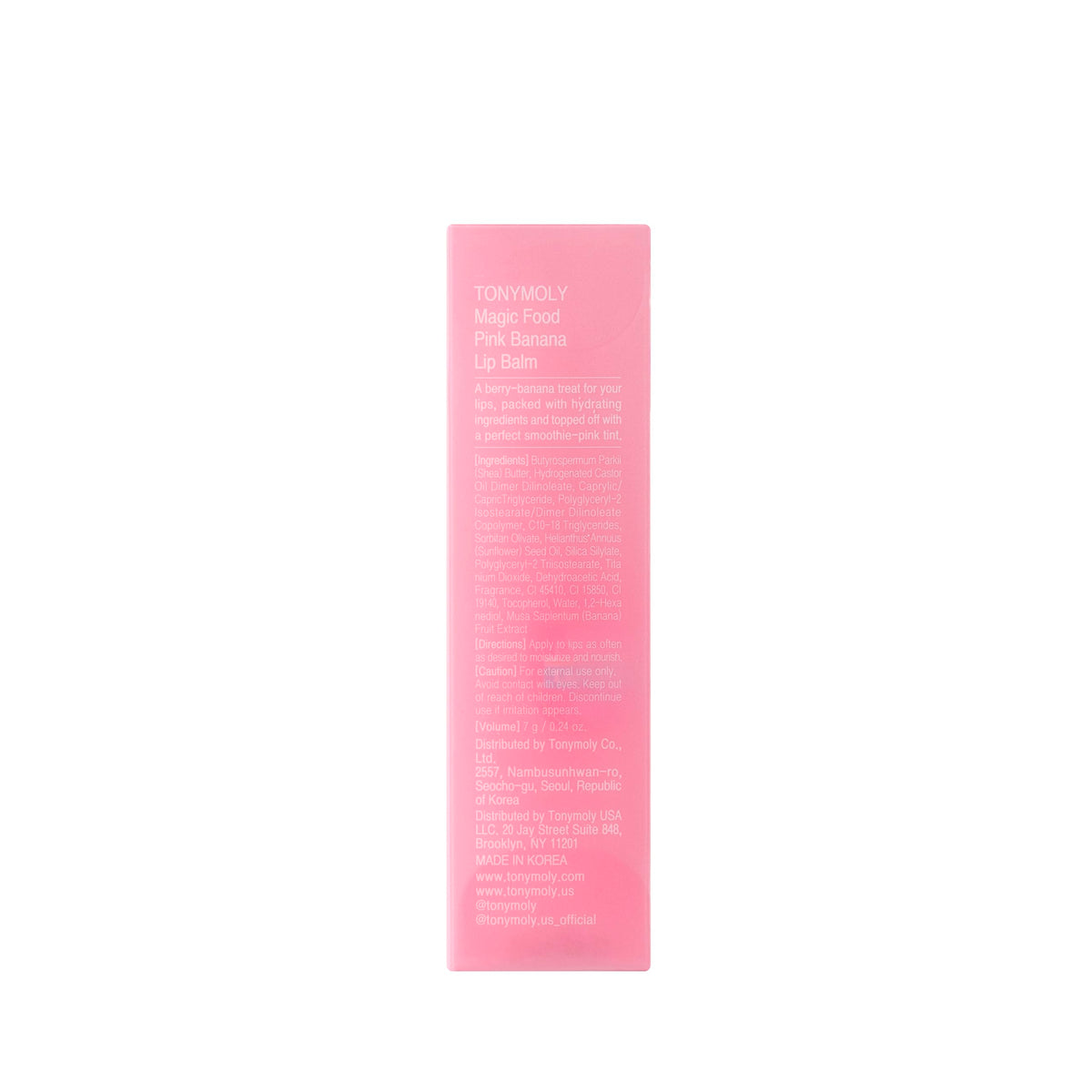 TONYMOLY Mini Fruit Lip Balm Set with Sheer Tint, Shea Butter and Vitamin E