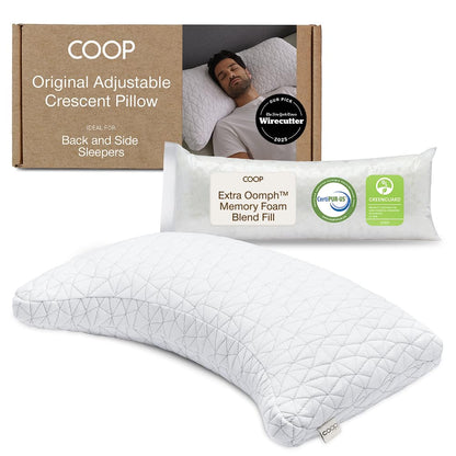 Coop Home Goods Original Adjustable Pillow, Queen Size Bed Pillows