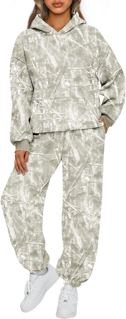AUTOMET Womens 2 Piece Lounge Sweat Sets Fall Fashion Matching Sweatsuits