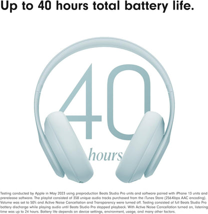 Beats Studio Pro Premium Wireless Over-Ear Headphones- Up to 40-Hour Battery Life, Active Noise Cancelling, Great for Travel & Commuting, USB-C Lossless Audio, Apple & Android Compatible -Black