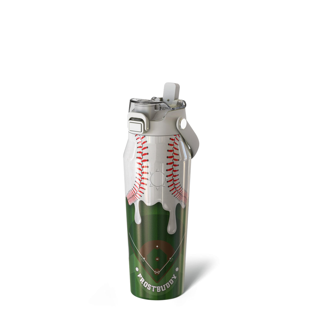 Frost Buddy 24oz Insulated Water Bottle - Straw & Chug Lid - Leak-Proof | Sip-or-chug dual lid | Ice-cold for 24+ hours | Cup-holder friendly