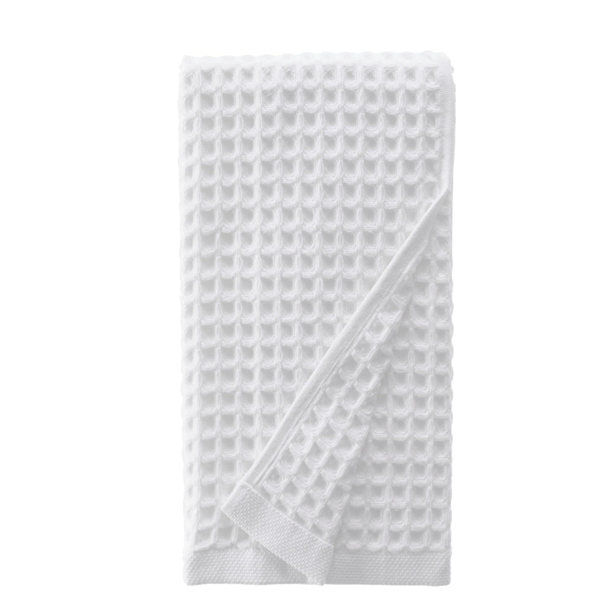 Sea Me At Home Waffle Hand Towel – 100% Turkish Cotton, Quick-Dry, Soft and Absorbent Bathroom Towel (White)