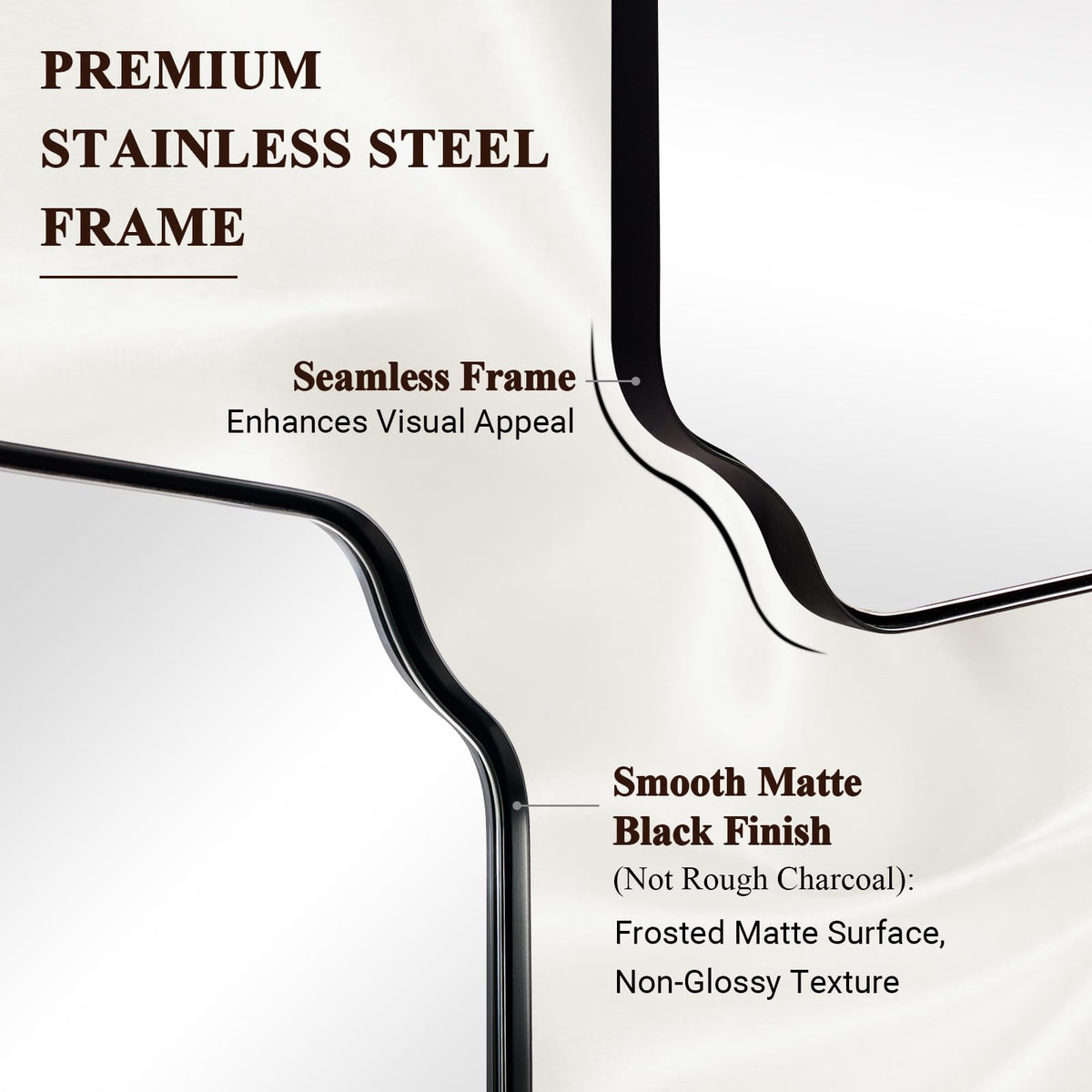 Andy Star Unique Rectangle Wall Mirror, 24"X32"