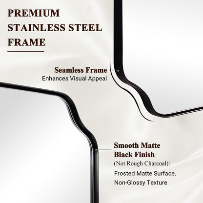 Andy Star Unique Rectangle Wall Mirror, 24"X32"
