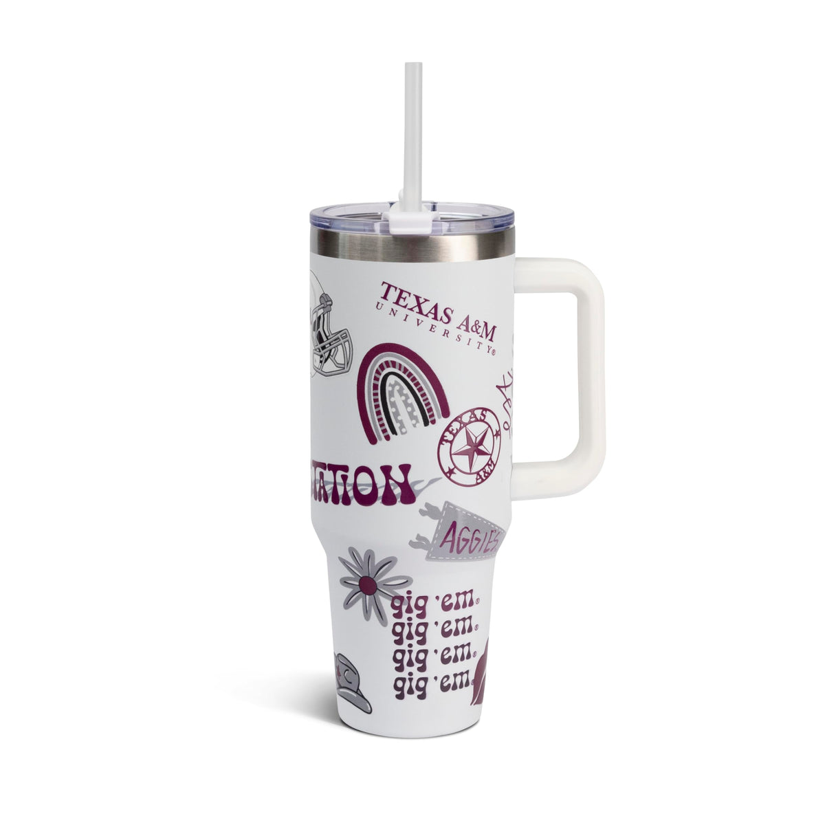 The Memory Company Officially Licensed NCAA - Texas A&M University 40oz Team Spirit Game Day Tumbler