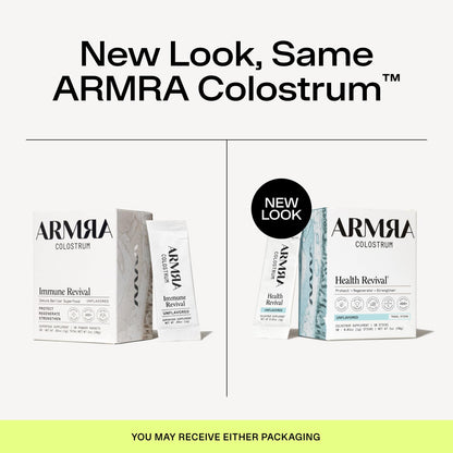 Armra Colostrum Powder | Blood Orange | Gut Health & Bloating | Skin & Hair | Immunity | Keto, Gluten & Fat-Free | 30 Servings